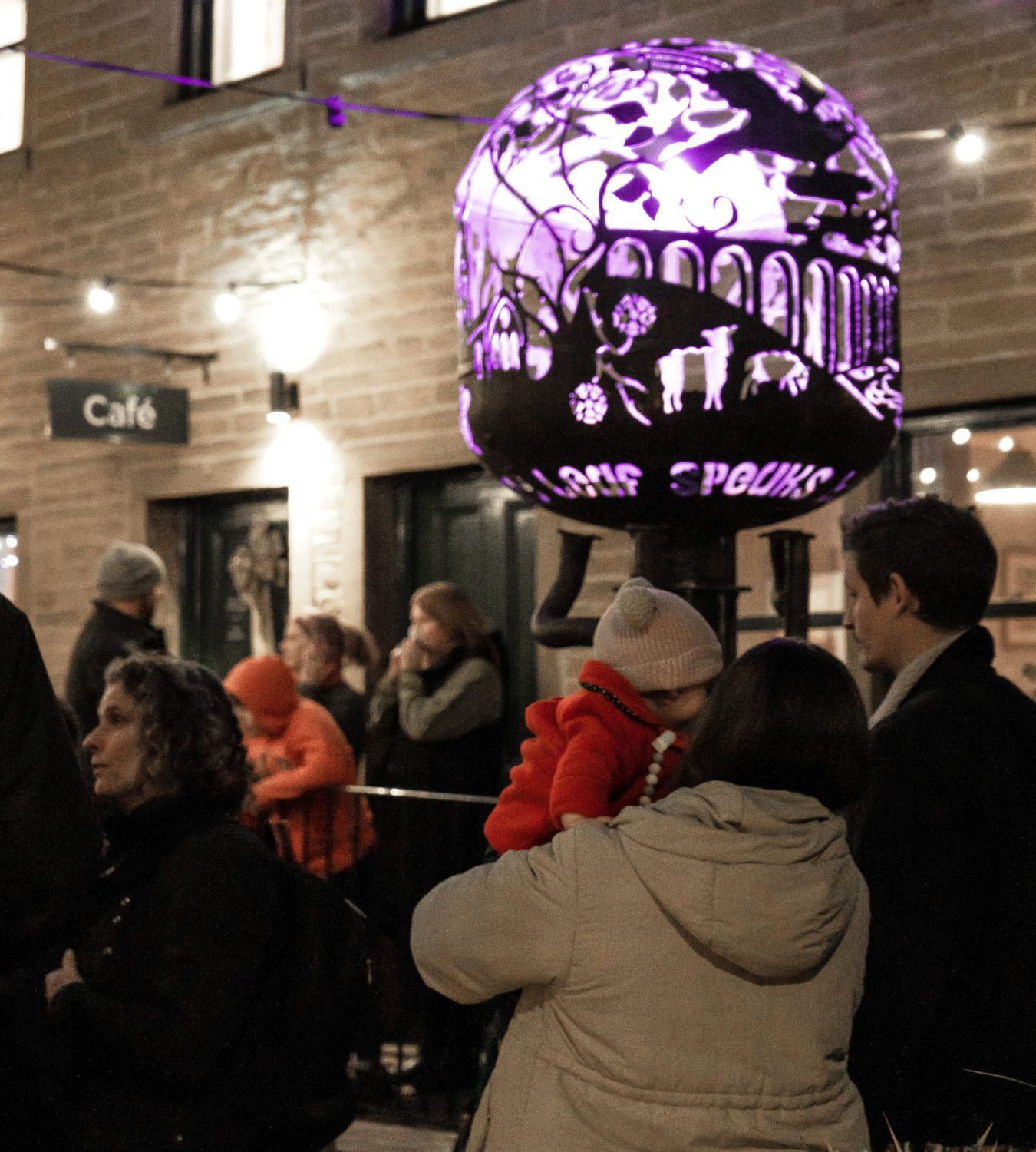 'Fall, Leaves, Fall' Light installation by Debs Wrekon